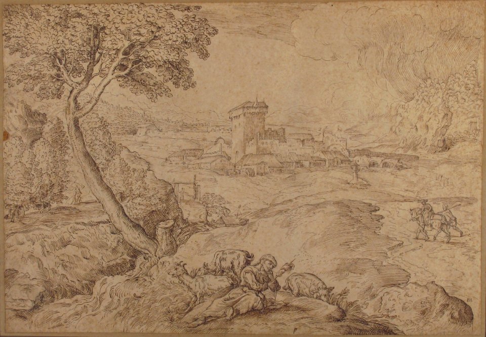 Landscape with an Old Woman Holding a Spindle MET 1972.118.243