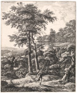 Landscape with Apollo and Daphne, from the Series of Six Mythological Scenes MET DP876277