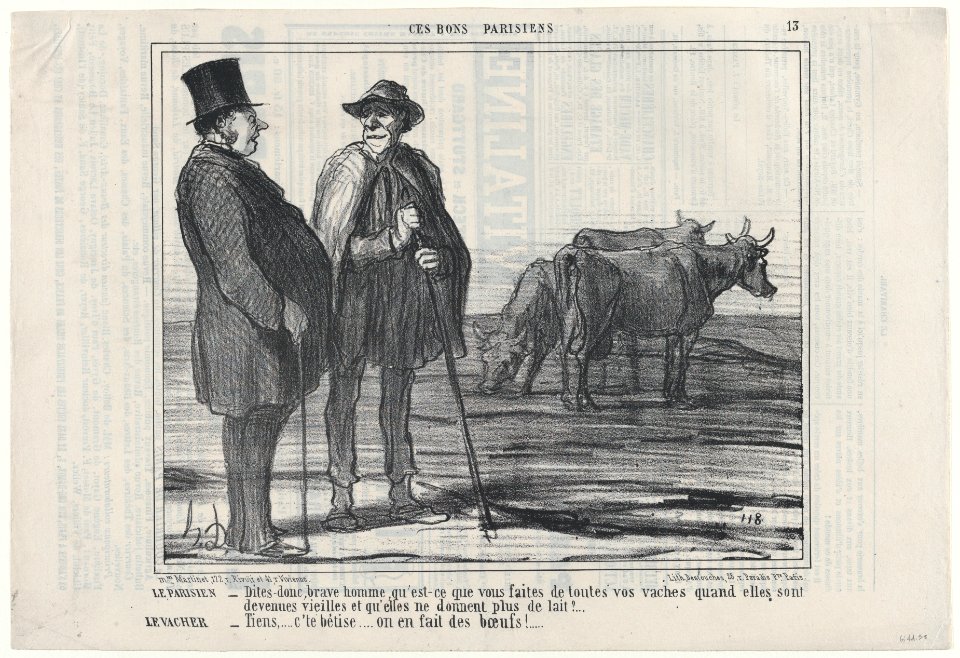 Le Parisien..., from Ces Bons Parisiens, published in Le Charivari, November 26, 1857 MET DP876673