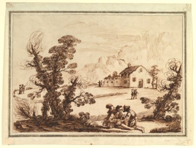 Landscape with Figures and a Farm House MET DP820518