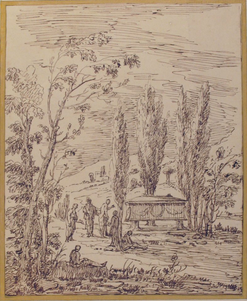 Landscape with Figures near a Tomb MET 64.223