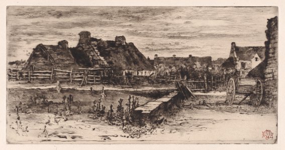 Large Thatched Cottages (Les Grandes Chaumières) Met DP888953