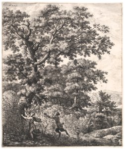 Landscape with Pan and Syrinx, from the Series of Six Mythological Scenes MET DP876279