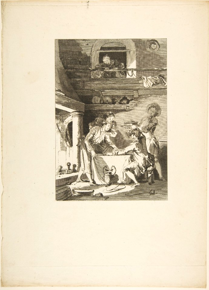 Le Pate d'Anguilles, from Contes et nouvelles en vers par Jean de La Fontaine. A Paris, de l'imprimerie de P. Didot, l'an III de la République, 1795 MET DP813881