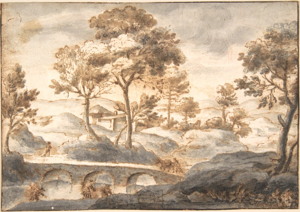 Landscape with Bridge MET DP802286
