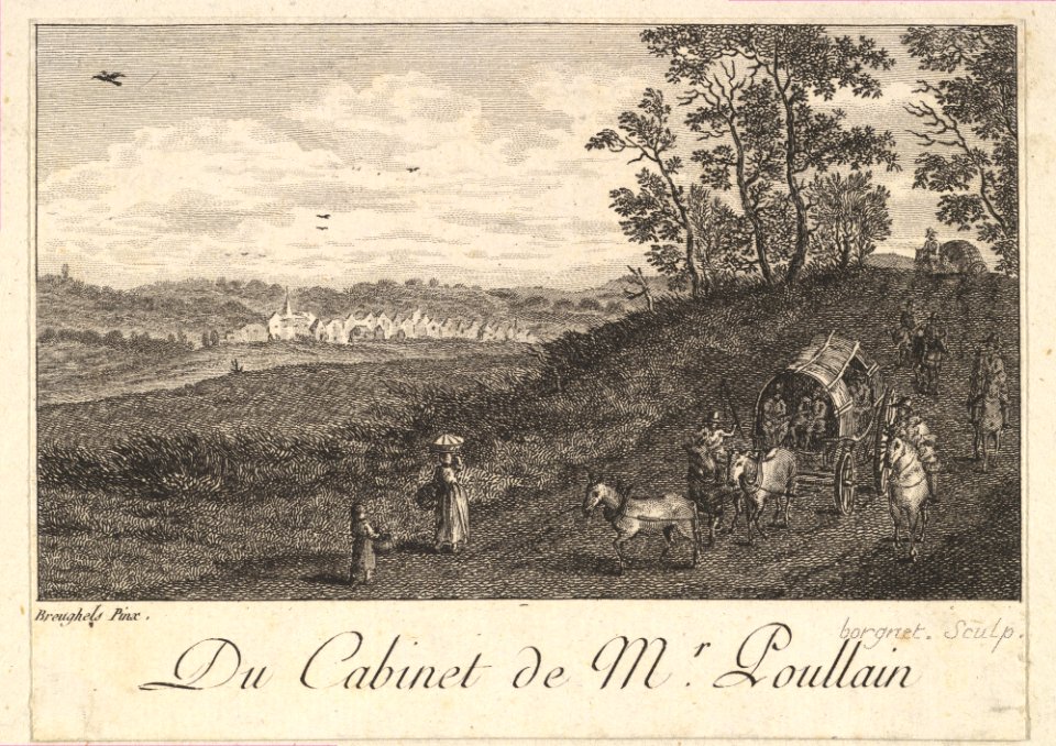 Landscape with Cart after the painting in the cabinet of Mr. Poullain MET DP825763