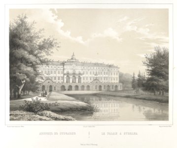 Le Palais à Strelna, from the series Vues pittoresques des palais & jardins impériaux aux environs de St. Petersbourg MET DP841033