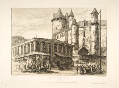 Le Grand Châtelet (Grand Châtelet, Paris circa 1780, after an earlier drawing) MET DP813256