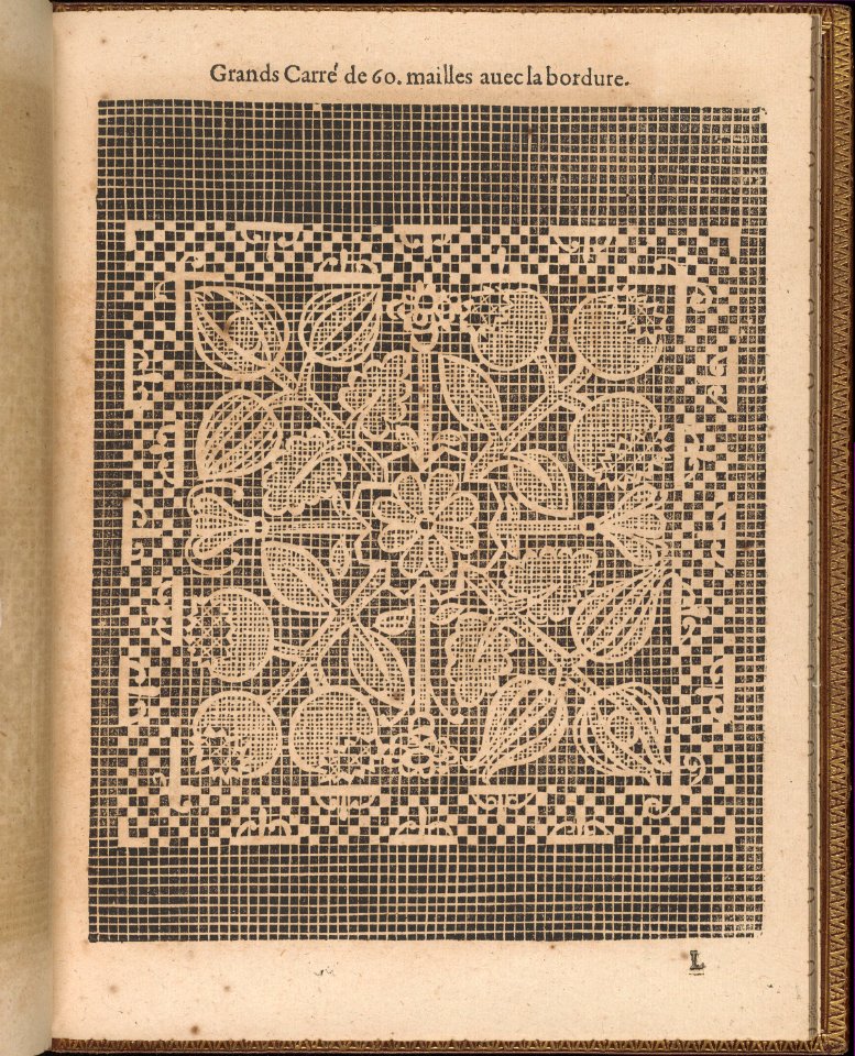 La Pratique de l'Aiguille, page 40 (recto) MET DP358193