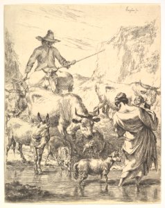 Le Troupeau Traversant Le Ruisseau MET DP828806