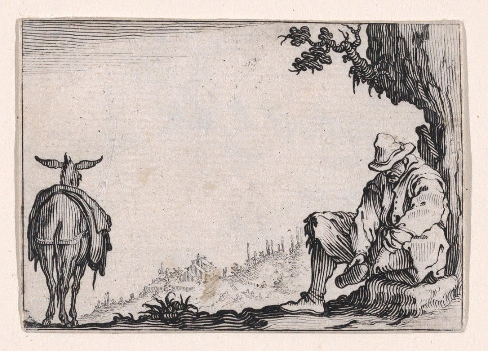 Le Paysan se Déchaussant (The Peasant Removing his Shoes), from Les Caprices Series A, The Florence Set MET DP874424