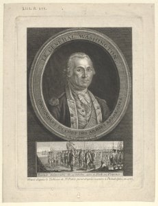 Le Général Washington, Commendant en Chef des Amées Americaines, né en Virginie en 1733 MET DP855235