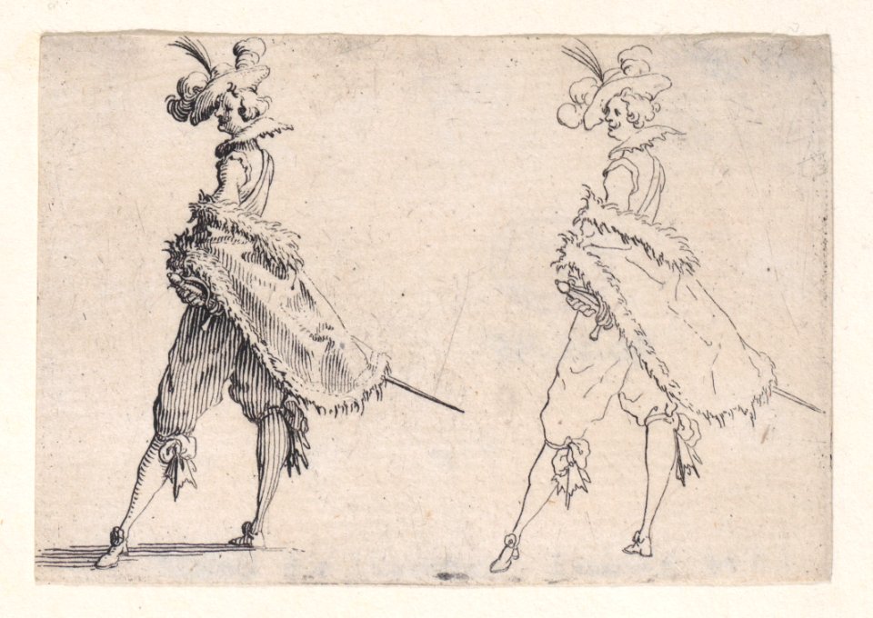Le Gentilhomme au Manteau Posé sur la Hanche Met DP888292