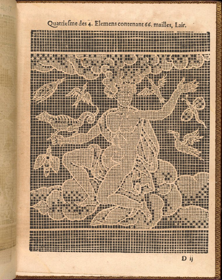 La Pratique de l'Aiguille, page 13 (recto) MET DP358167