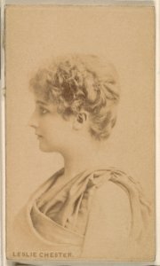 Leslie Chester, from the Actresses series (N246), Type 1, issued by Kinney Brothers to promote Sporting Extra Cigarettes MET DP859988