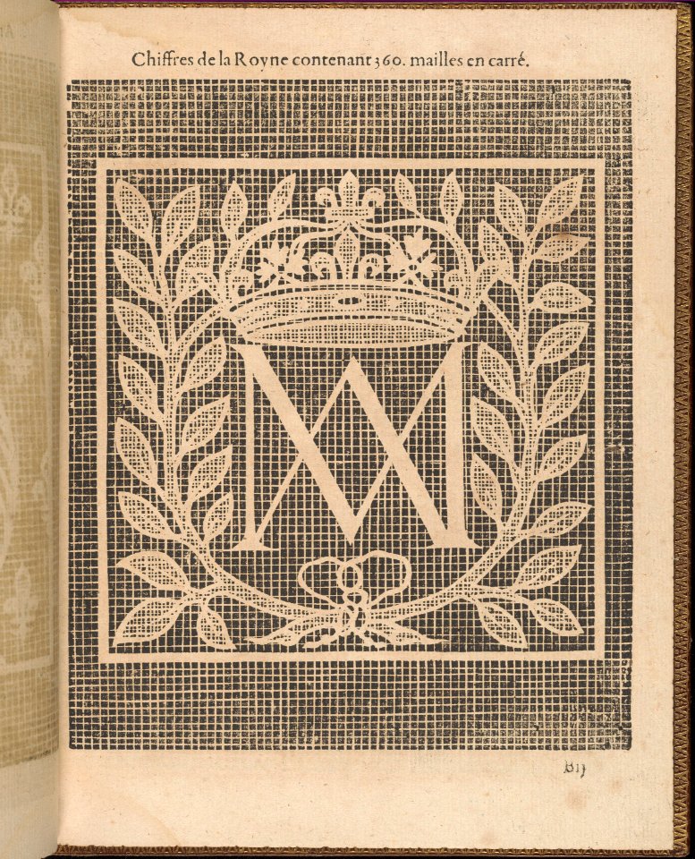 La Pratique de l'Aiguille, page 6 (recto) MET DP358159