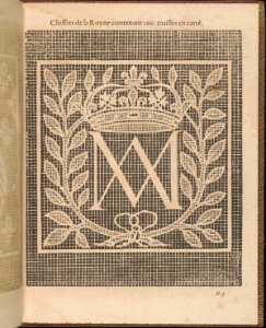 La Pratique de l'Aiguille, page 6 (recto) MET DP358159