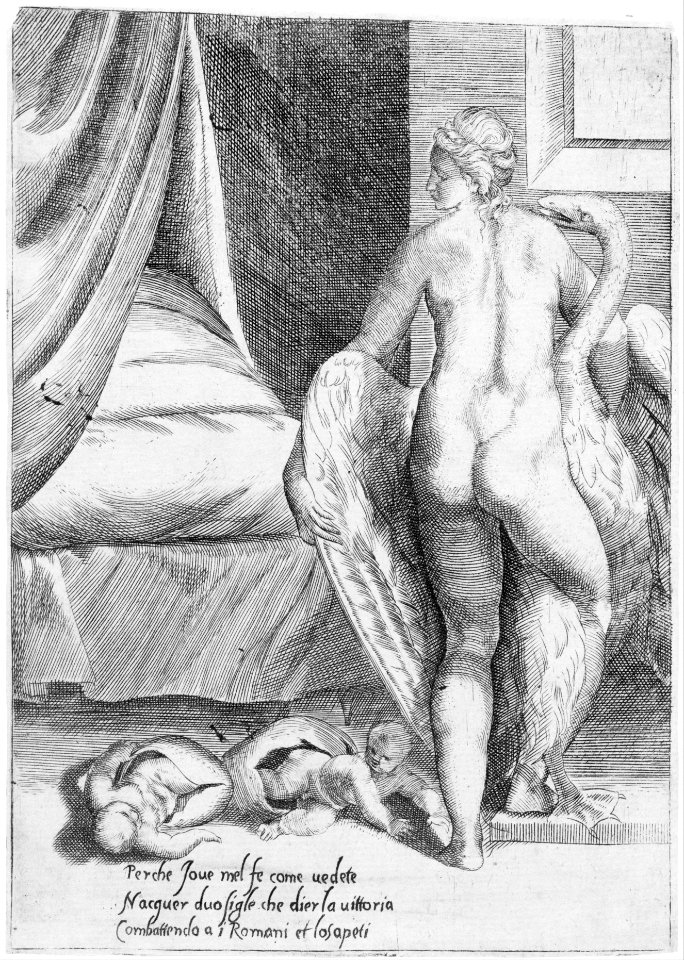 Leda and the Swan, from 'The Loves of the Gods' MET MM69047