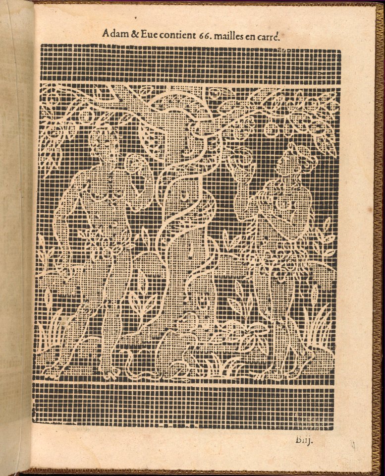 La Pratique de l'Aiguille, page 7 (recto) MET DP358160