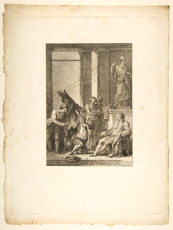Le Paysan qui avait offense son Seigneur, from Contes et nouvelles en vers par Jean de La Fontaine. A Paris, de l'imprimerie de P. Didot, l'an III de la République, 1795 MET DP813946