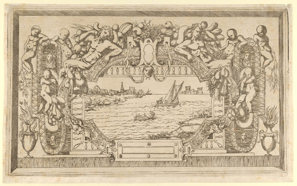 Landscape with Ornamental Frame MET DP855394