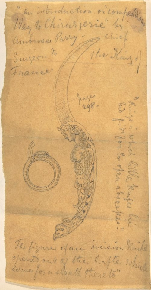 Knife with Ornamental Handle, from the Way to Chirurgerie MET DP806830