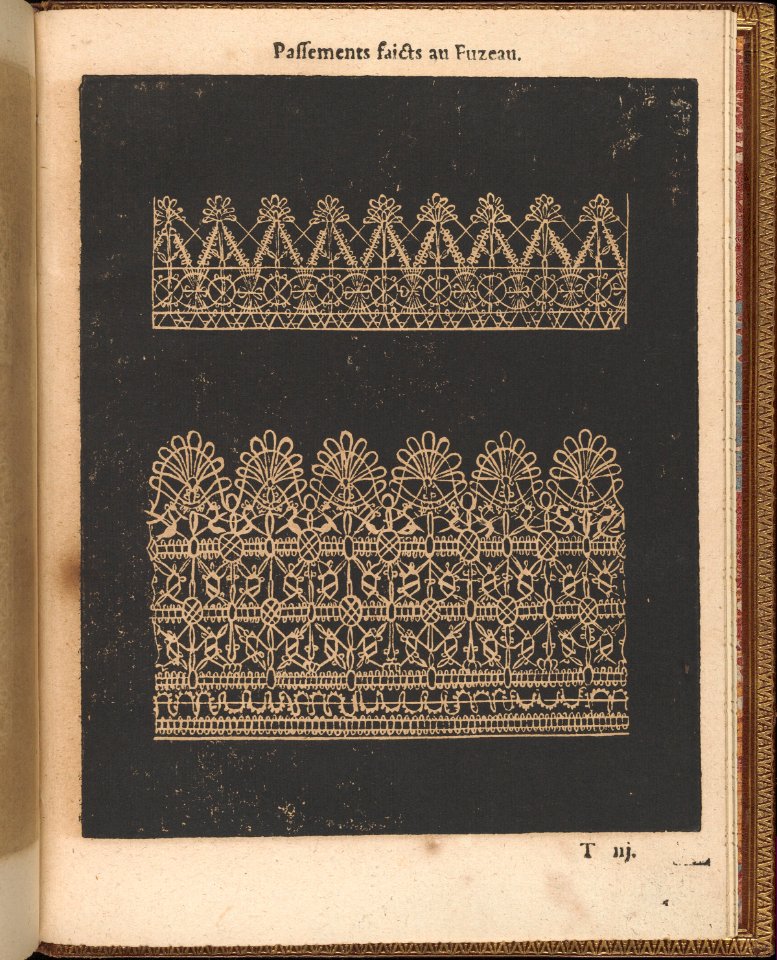 La Pratique de l'Aiguille, page 74 (recto) MET DP358248