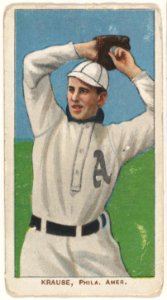 Krause, Philadelphia, American League, from the White Border series (T206) for the American Tobacco Company MET DP845133