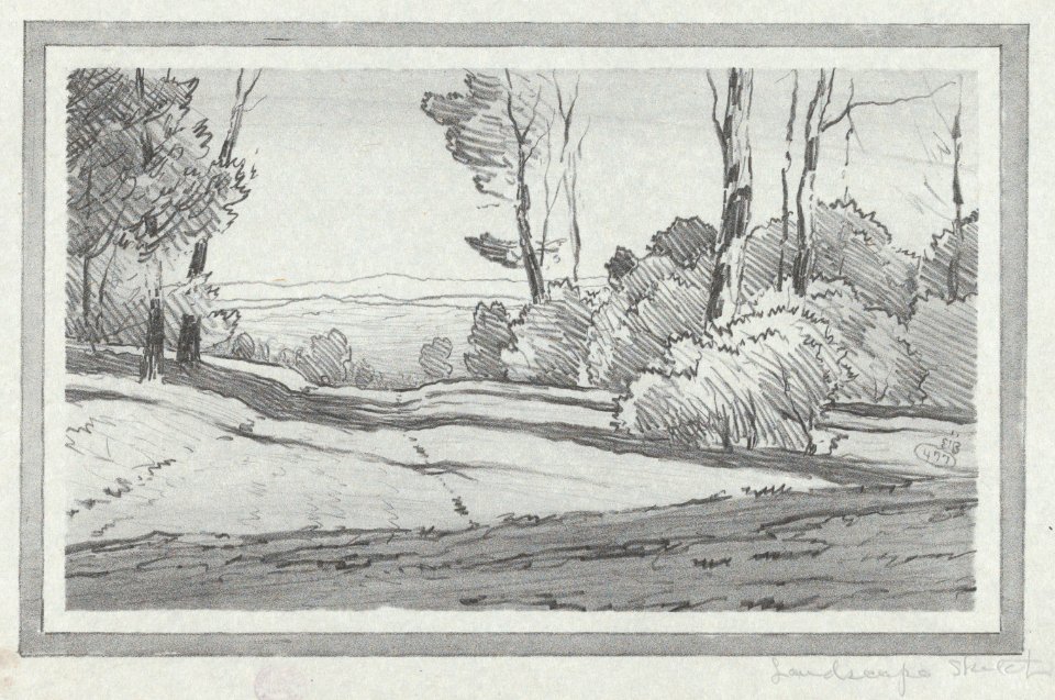 Landscape sketch MET DP876008