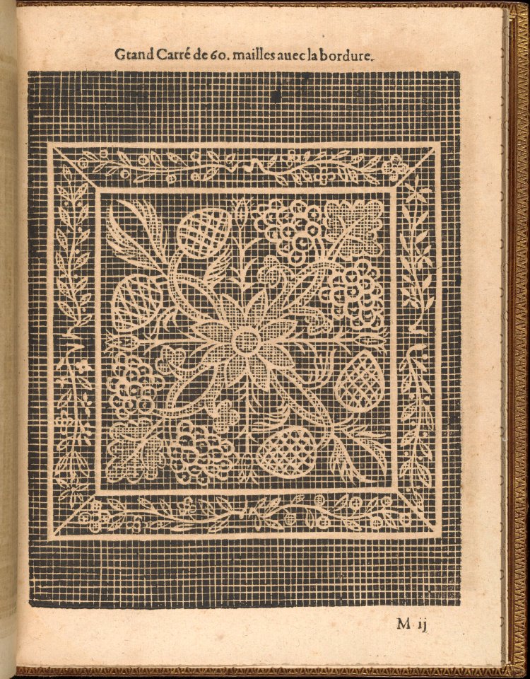 La Pratique de l'Aiguille, page 45 (recto) MET DP358198