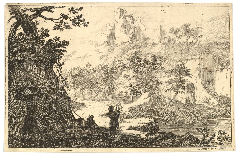 Landscape with Ruins of a Castle on a Hill MET DP821183