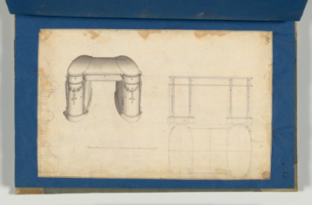 Library Table, from Chippendale Drawings, Vol. II MET DP-14176-027