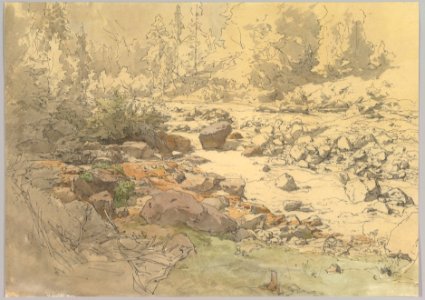 Landscape with Rocks in a River (near Kronau?) MET DP827302
