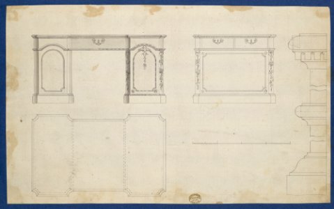 Library Tables, from Chippendale Drawings, Vol. II MET DP104290