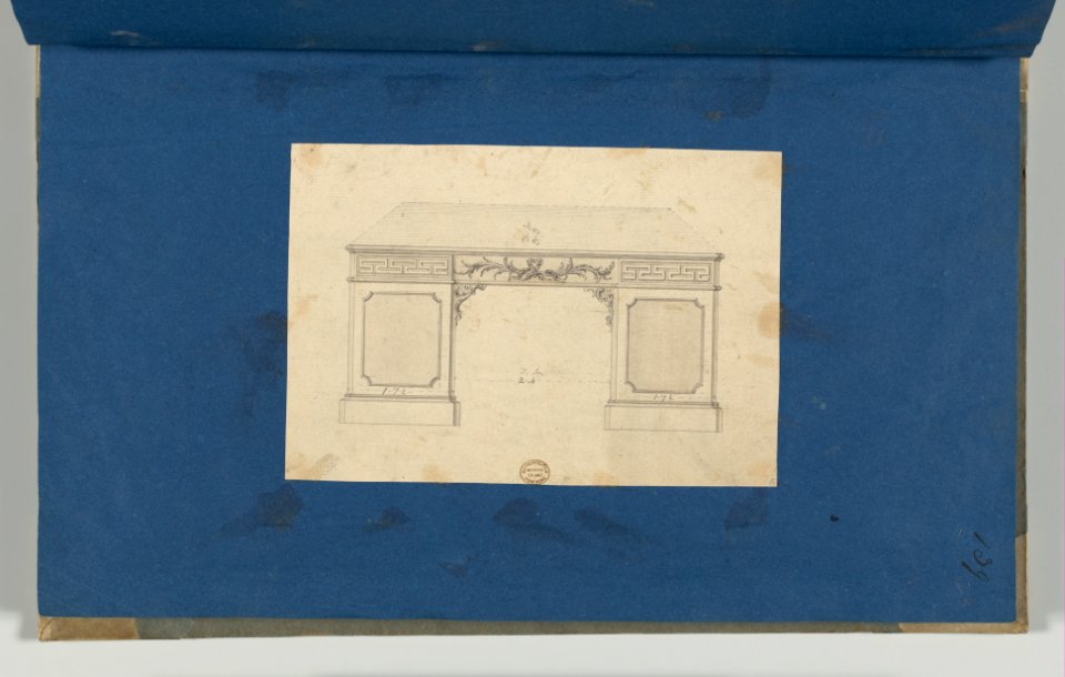 Library Table, from Chippendale Drawings, Vol. II MET DP-14176-028