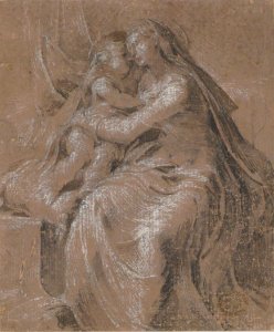 Madonna and Child (recto); Head and Bust of Saint John the Evangelist (verso) MET 10.45.2a