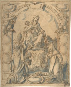 Madonna and Child Adored by Two Saints MET DP802048