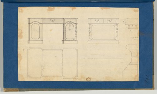Library Tables, from Chippendale Drawings, Vol. II MET DP-14176-026