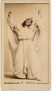 M. Robinson, from the Actresses series (N245) issued by Kinney Brothers to promote Sweet Caporal Cigarettes MET DP859415