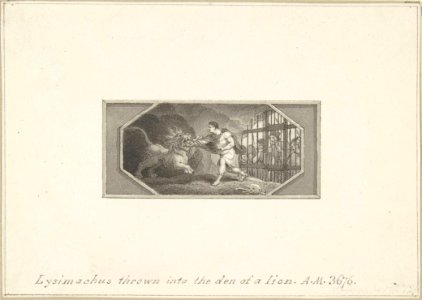 Lysimachus thrown into the Den of a Lion MET DP800881