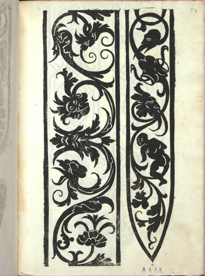Libro quarto. De rechami per elquale se impara in diuersi modi lordine e il modo de recamare...Opera noua, page 9 (recto) MET DP353787