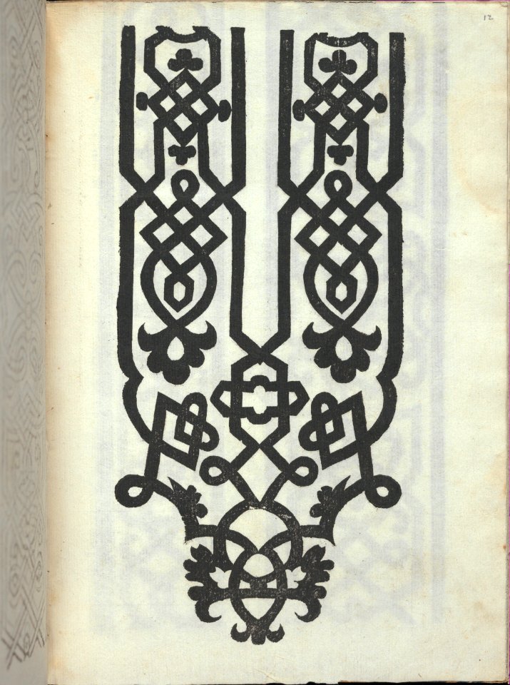 Libro quarto. De rechami per elquale se impara in diuersi modi lordine e il modo de recamare...Opera noua, page 12 (recto) MET DP353790