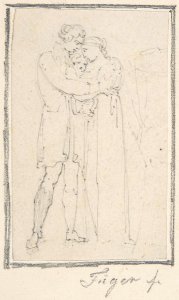Man Embracing Woman with Child in Her Arms MET DP803741