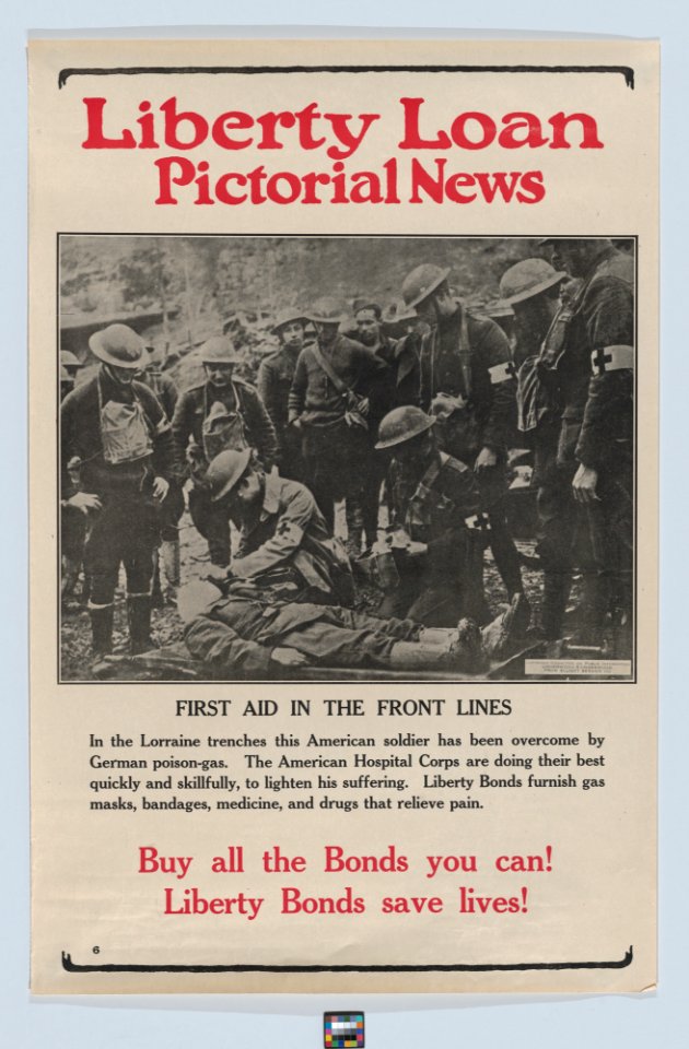 Liberty Loan pictorial news, first aid in the front lines MET DP876892