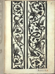 Libro quarto. De rechami per elquale se impara in diuersi modi lordine e il modo de recamare...Opera noua, page 5 (recto) MET DP353783