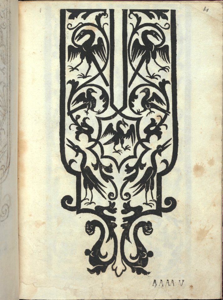 Libro quarto. De rechami per elquale se impara in diuersi modi lordine e il modo de recamare...Opera noua, page 4 (recto) MET DP353782