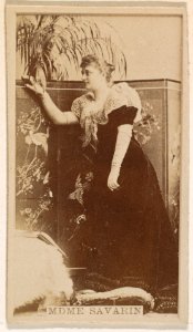 Madme. Savarin, from the Actresses series (N245) issued by Kinney Brothers to promote Sweet Caporal Cigarettes MET DP859533