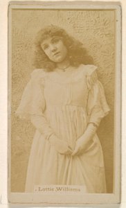 Lottie Williams, from the Actresses series (N245) issued by Kinney Brothers to promote Sweet Caporal Cigarettes MET DP859867