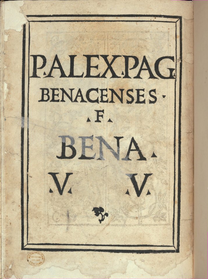 Libro quarto. De rechami per elquale se impara in diuersi modi lordine e il modo de recamare...Opera noua, page 18 (verso) MET DP353781