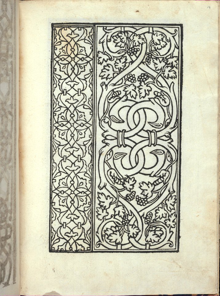 Libro quarto. De rechami per elquale se impara in diuersi modi lordine e il modo de recamare...Opera noua, page 14 (recto) MET DP353792